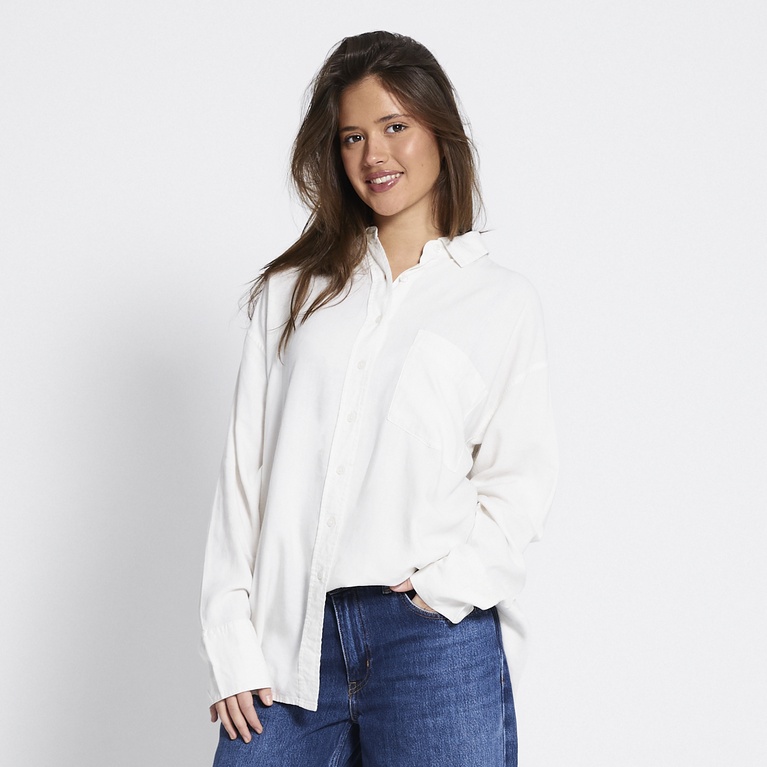 Linen blend shirt "Dina" Off white